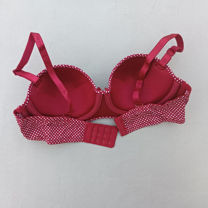 SMOOTH HALF CUP WIRED BRA WITH REMOVEABLE STRAPS