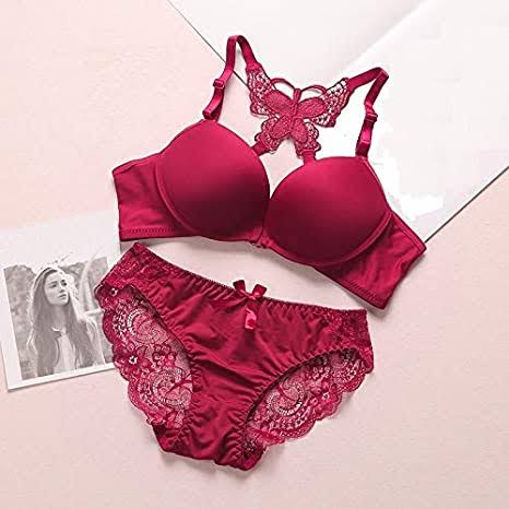 Front Open Beauty Back Butterfly Lace Bra