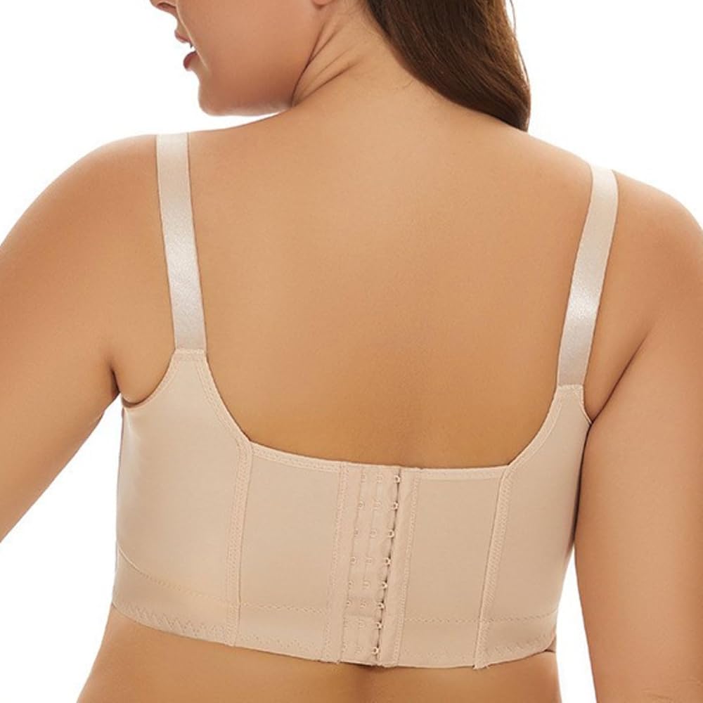 Back supportive 6 hooks pushup long  bra