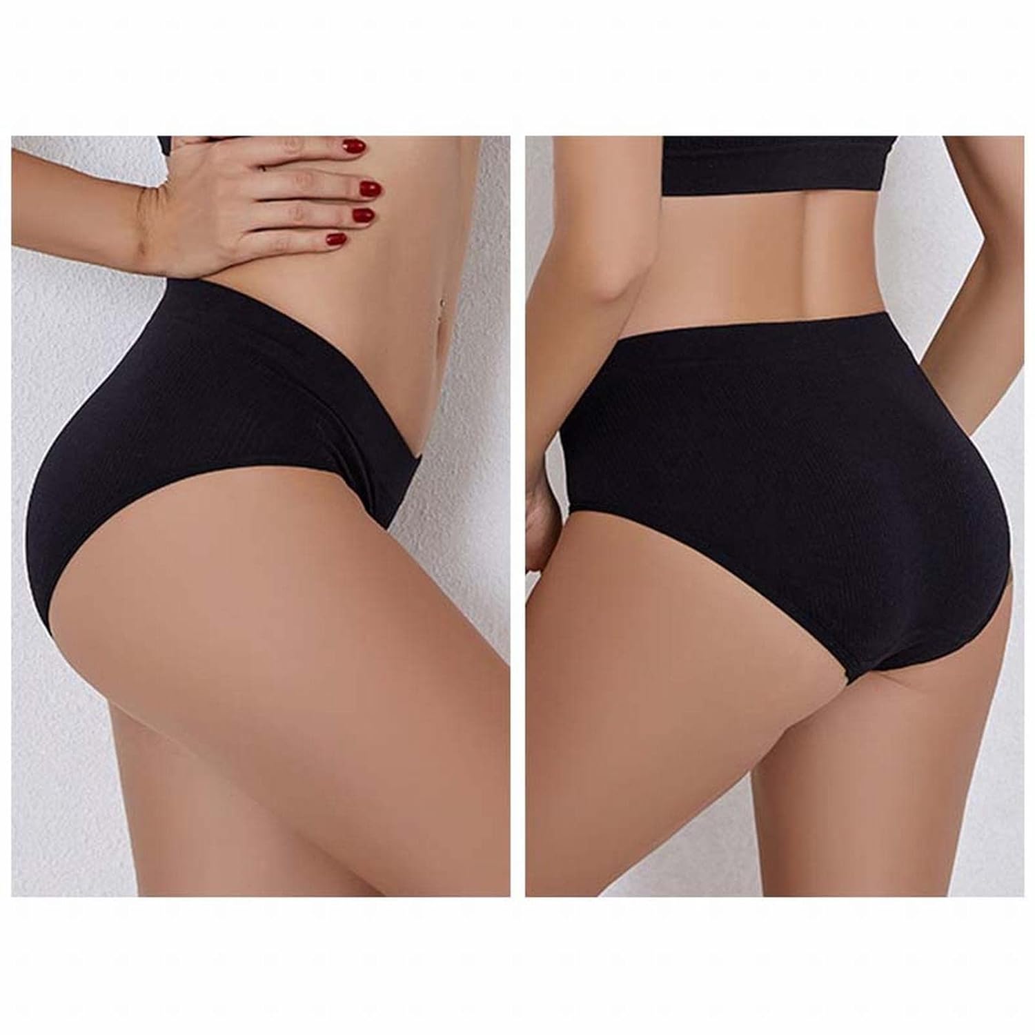 3Pcs/lot Women Mid Waist Cotton Crotch Briefs Comfortable Panties