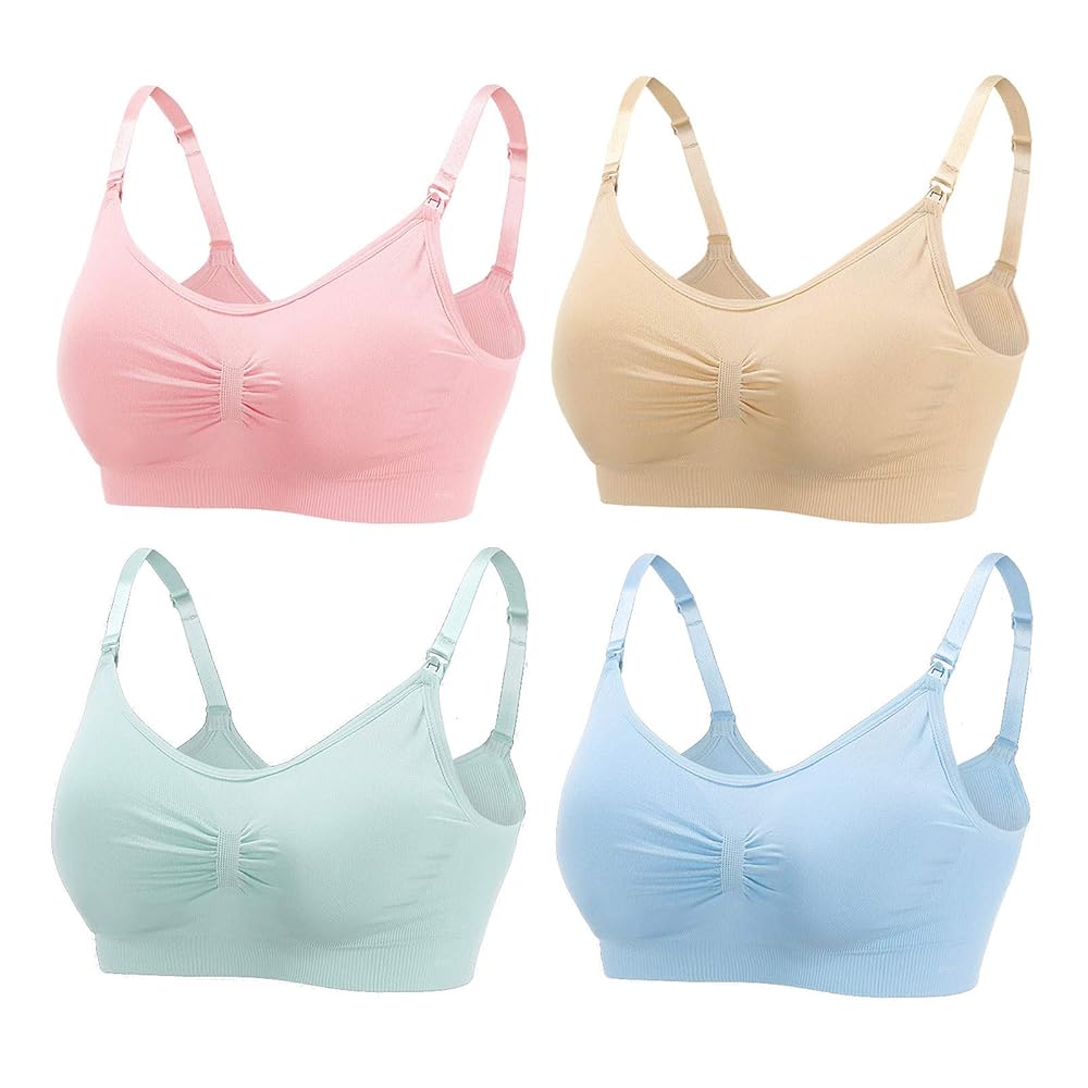 Nursing Bra Pregnancy Maternity Seamless removable pad  Pumping bra