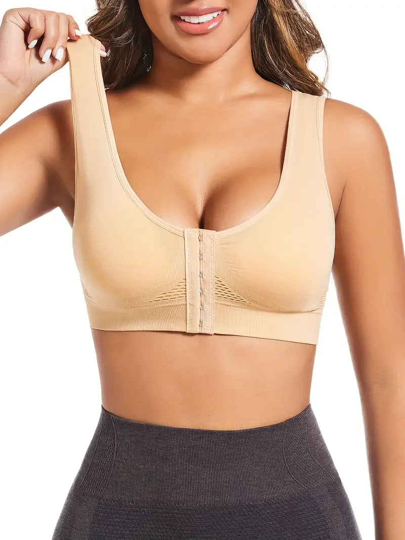 Front open huk bra