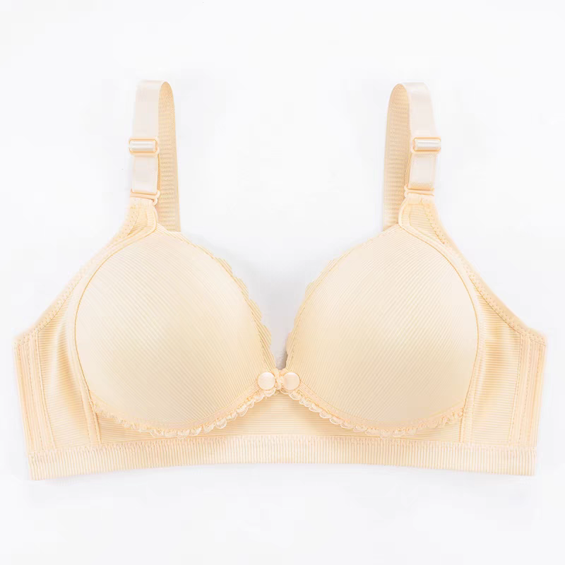 Front open 2 button padded bra