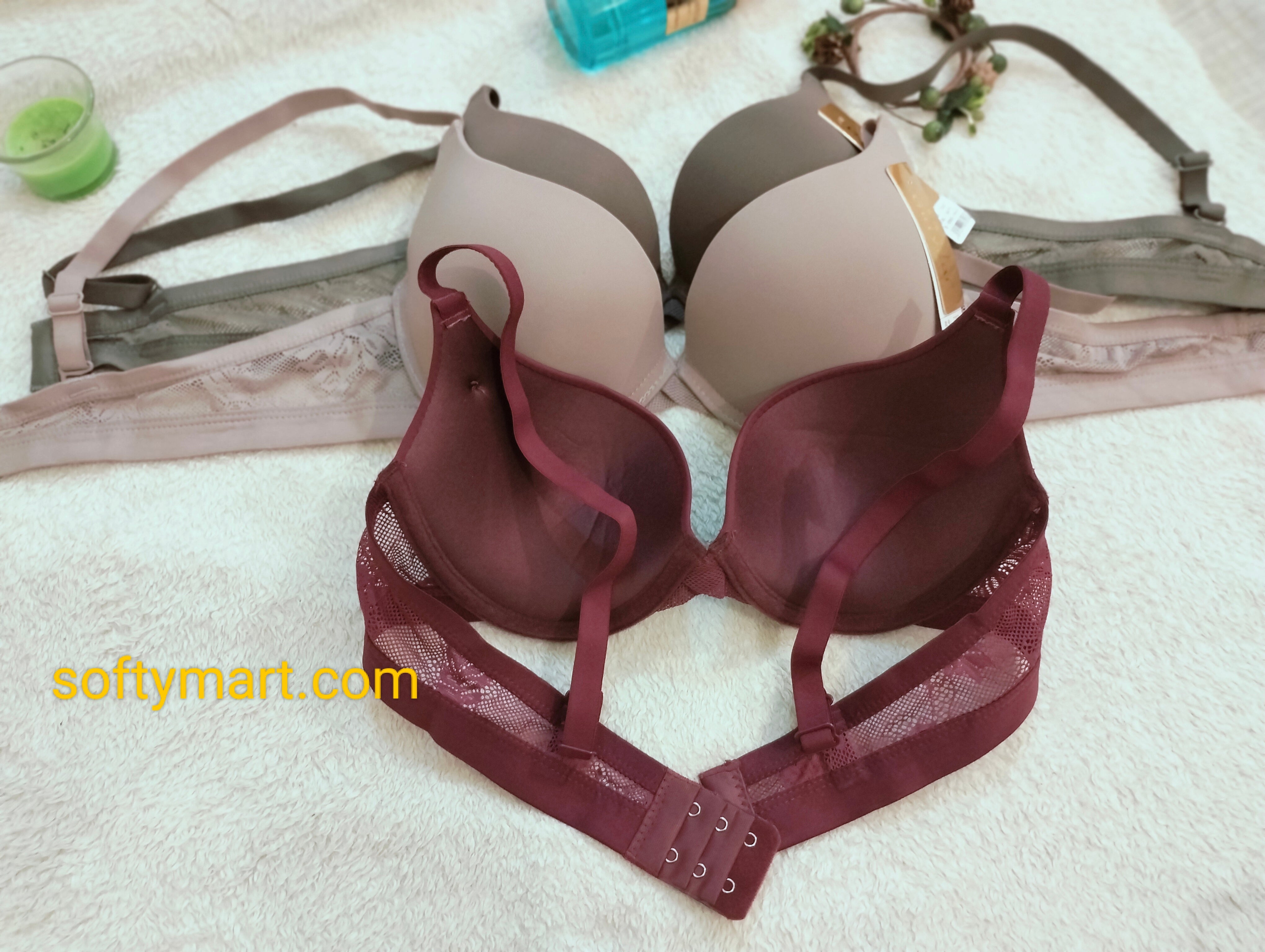 Under belt underwire supportive pushup bra (Singapore import)