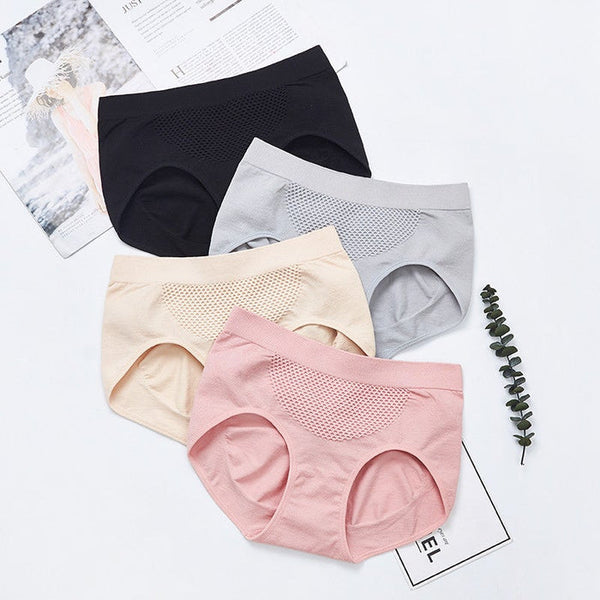 High quality mid waist panties pack of 3