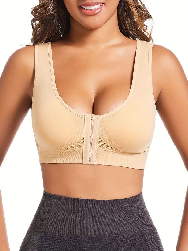 Front open huk bra