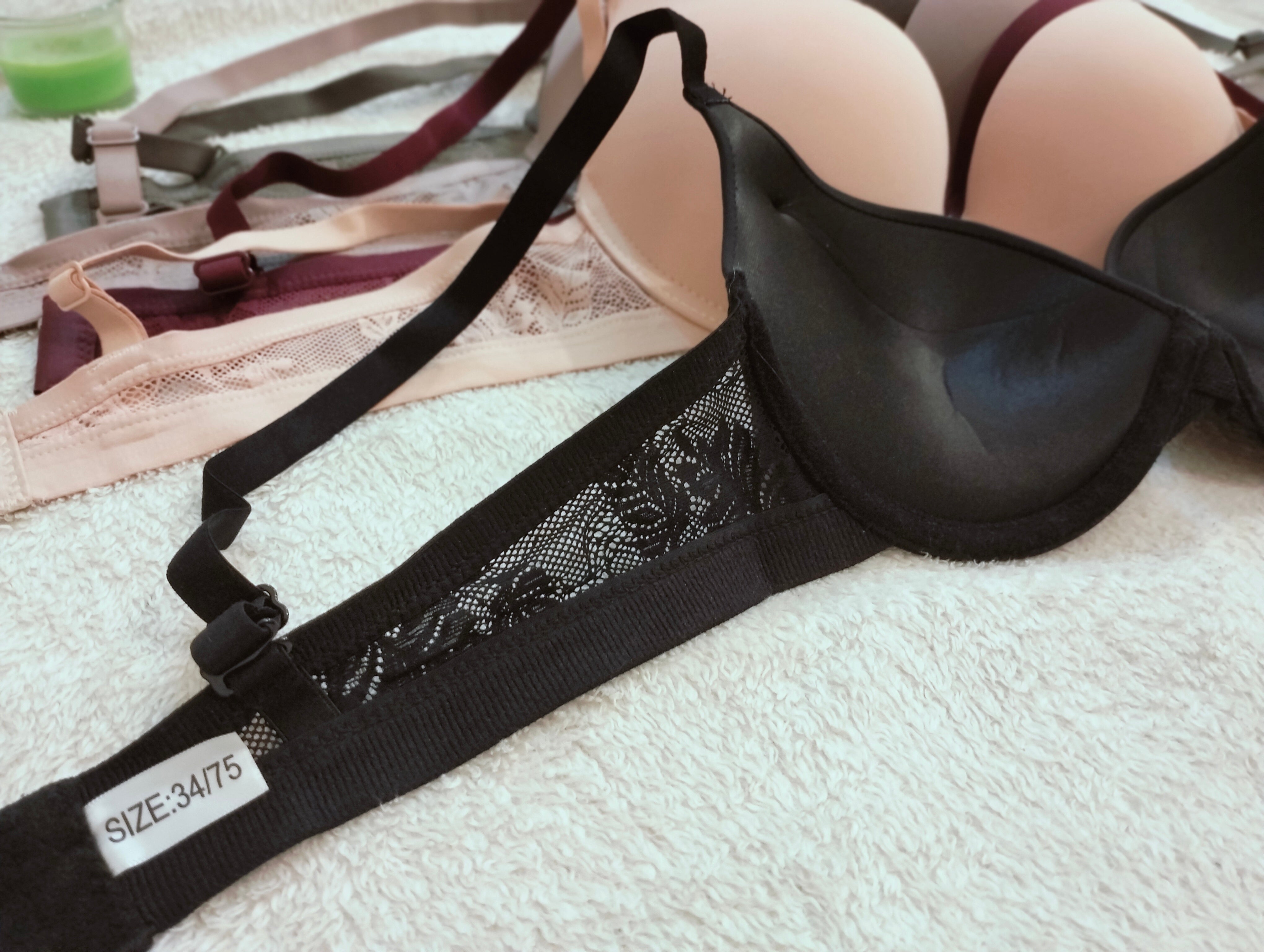 Under belt underwire supportive pushup bra (Singapore import)
