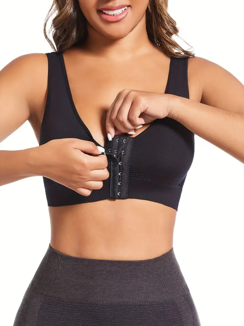 Front open huk bra