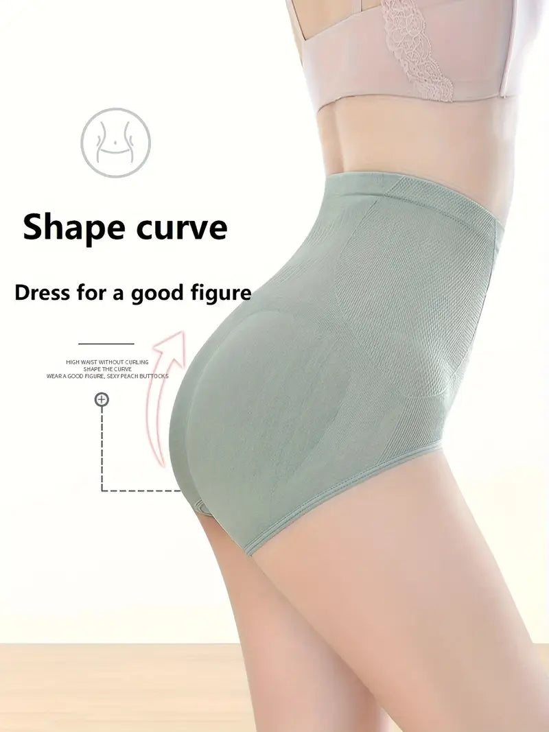 Pack Of 3 High Waist Panties Postpartum Panties Seamless Warm Underwear Graphene Panties Women Hip Lifting Body Shaper