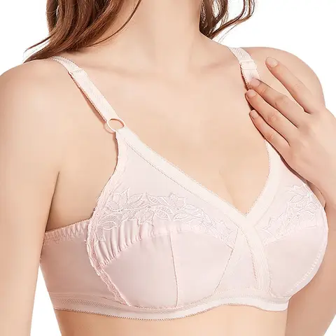 Cross cotton bra