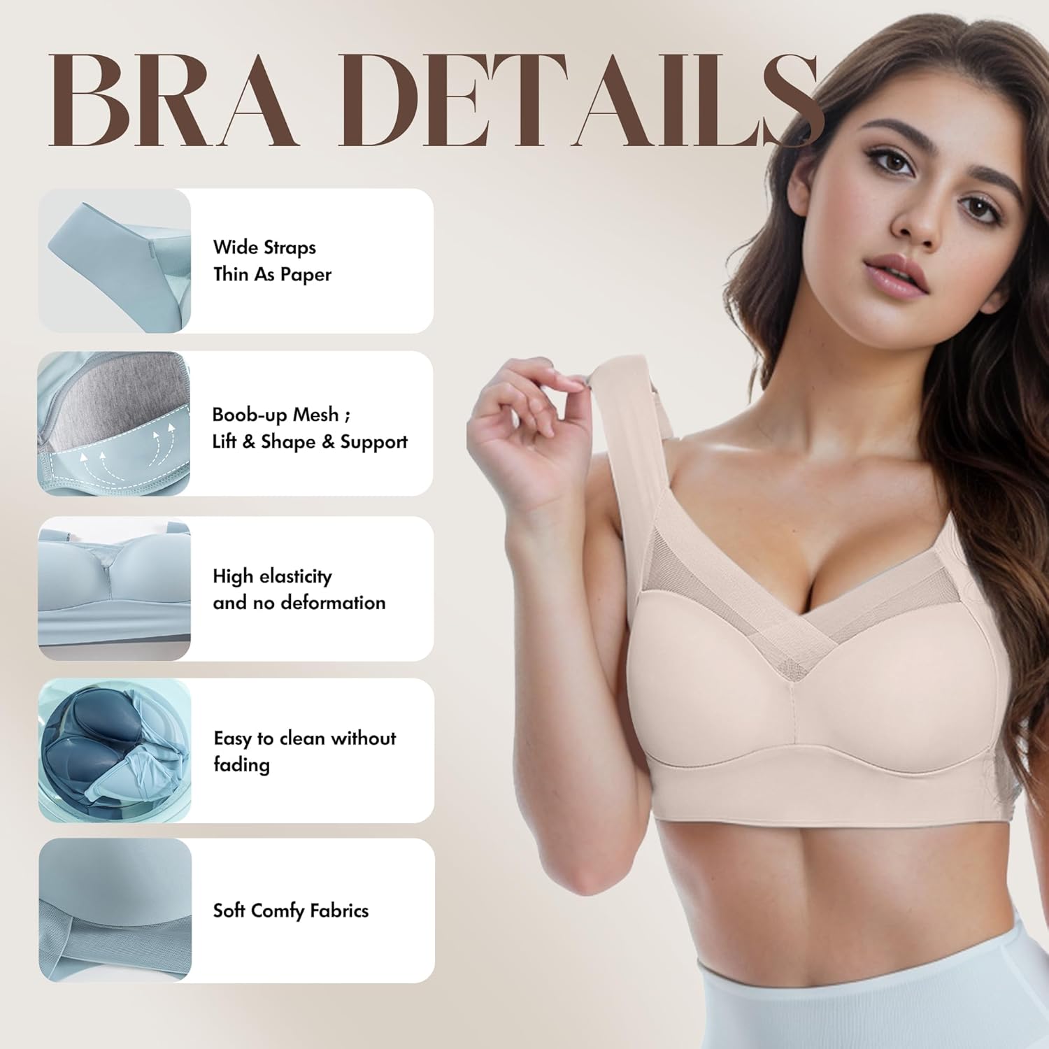 Zix chick comfy pushup wireless bra