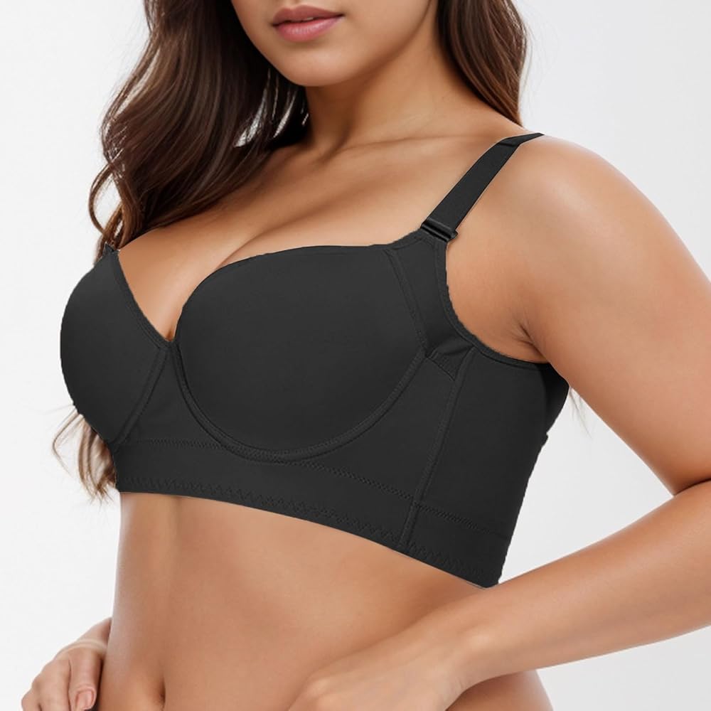 Back supportive 6 hooks pushup long  bra