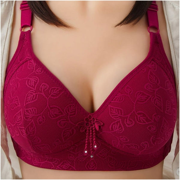 Single pad wireless padded bra