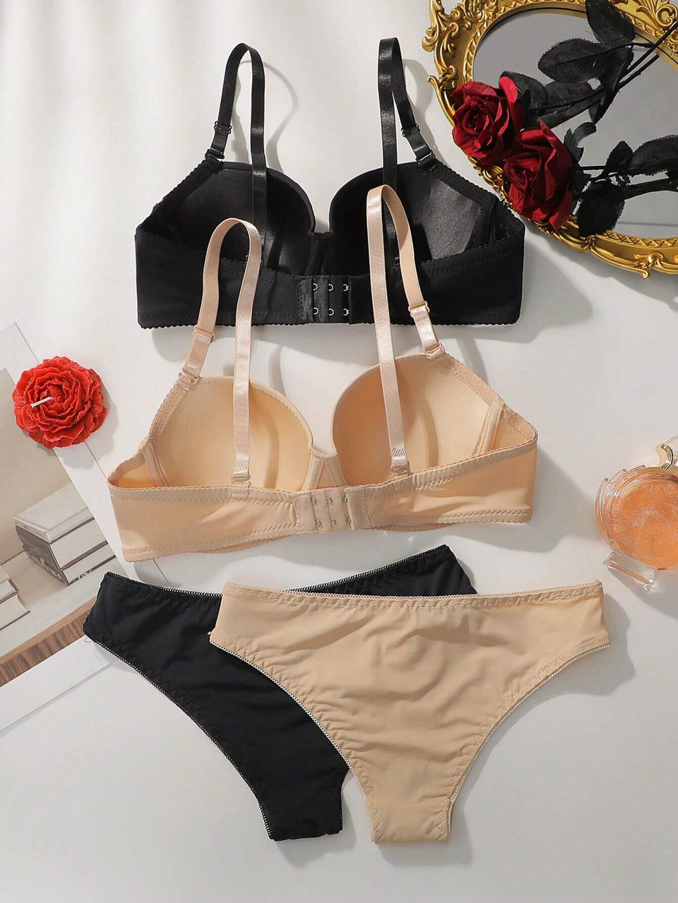 Single padded bra panty set