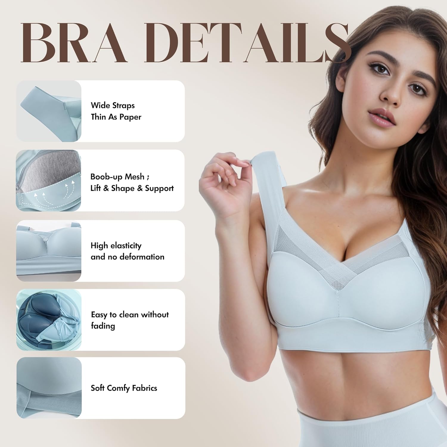 Zix chick comfy pushup wireless bra