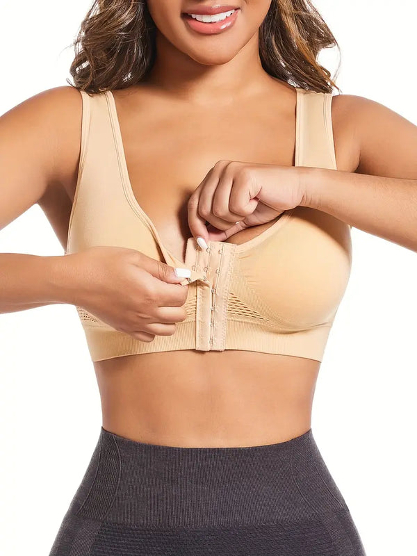 Front open Ultra Wide Straps thermal warm bra