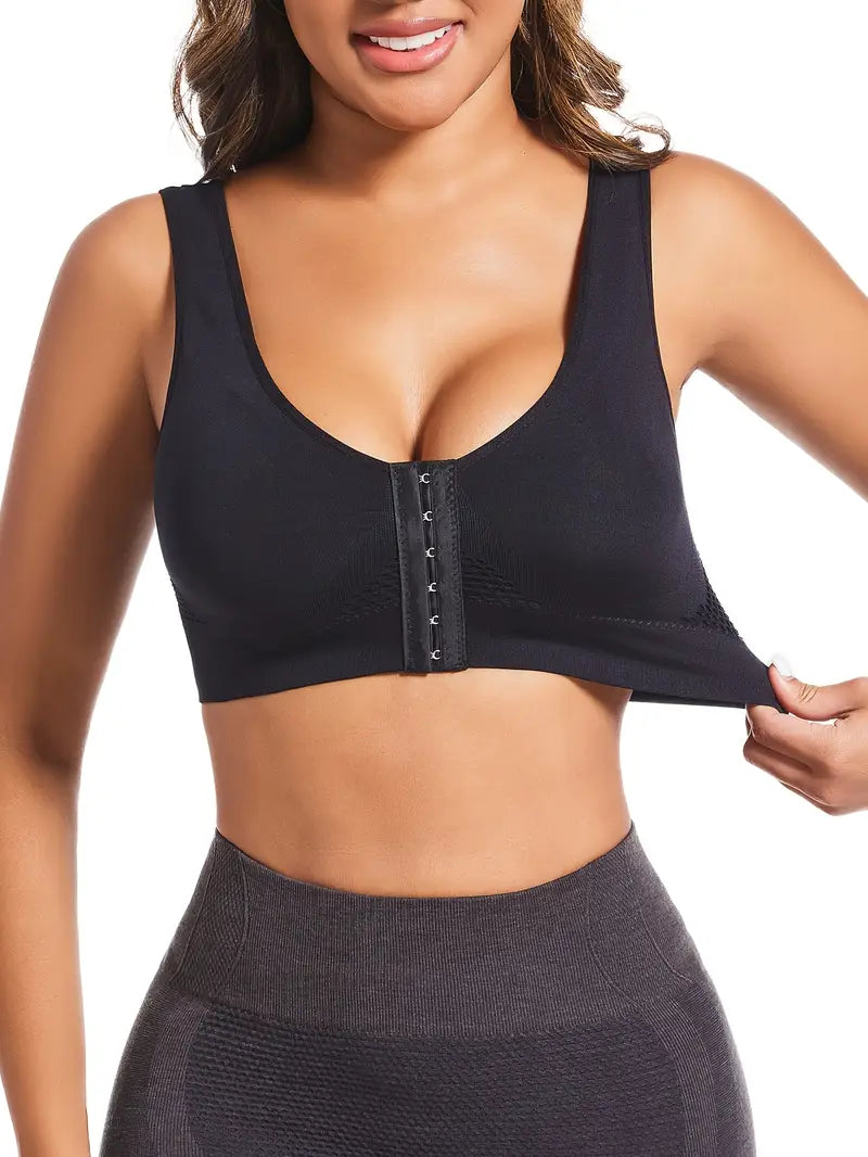 Front open huk bra