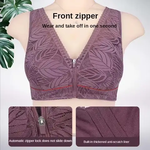 Front open zib bra (imported)