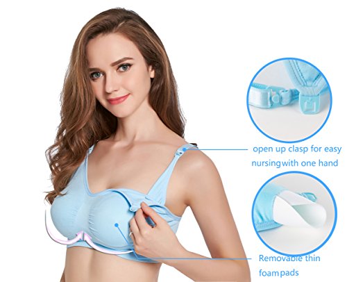 Nursing Bra Pregnancy Maternity Seamless removable pad  Pumping bra