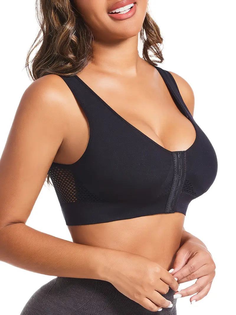 Front open huk bra