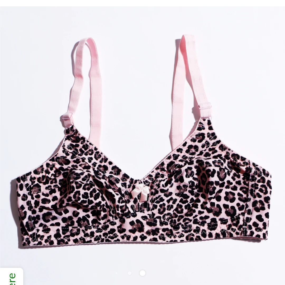 Cheetah Printed Non Padded Non Wired Bra